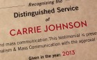 carrie johnson award